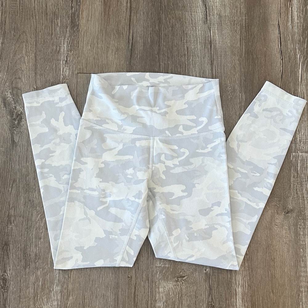 Lululemon White Camouflage Leggings